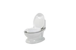 BabyDan 7820-20 Baby Dan Children Potty with Flushing Sound. 100% PVC Free. White/Grey