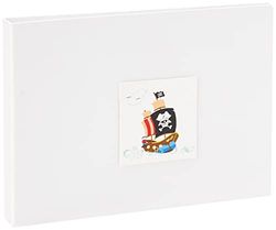 WHITE COTTON CARDS "Barco Pirata Tiny Valor álbum de Fotos, Color Blanco