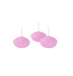 Velas flotantes diámetro 4,5 cm altura 2,7 cm - 20 unidades - Color rosa polvo - Cereria Di Giorgio