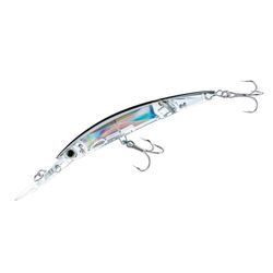 Yo-Zuri Crystal 3D Minnow Deep Diver geleden lokaas, zilverkleurig, zwart, 14 cm