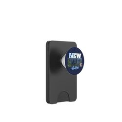 New River Gorge West Virginia Park Text Art Aerial View WVA PopSockets PopWallet for MagSafe