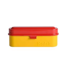 Kodak Film Case Estuche para 5 Rollos de películas de 35 mm – Retro Caja de Acero para salvaguardar Rollos de película (Rojo) (película no incluida)