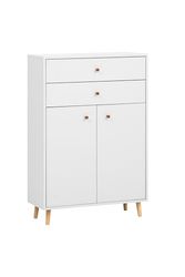 Schildmeyer Bjarne 701981 - Highboard, 77 x 33 x 113,4 cm, colore: Bianco opaco