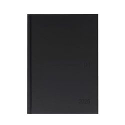 Oxford Classic, Agenda 2025 Día Por Página, A5, Tapa Extradura Cosida, Catalán, Color Negro