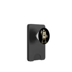 Divertido disfraz de estrella de rock para teléfonos inteligentes para amantes de la tecnología PopSockets PopWallet para MagSafe