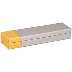 Clairefontaine Rhodiarama – Plumier (piel sintética italiano 21 x 5,5 x 3 cm) plata