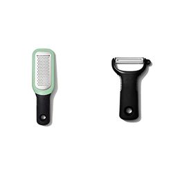 OXO Good Grips Etched Ginger & Garlic Grater and Good Grips Y Peeler