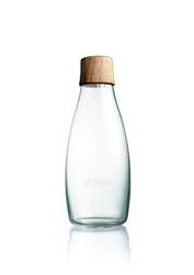 Retap BRP05-LPGW 0.5 Glass Water Bottle, Walnut