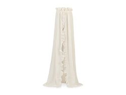 Jollein 002-001-66041 Vintage sängbaldakin, 155 cm, Ruffled elfenben för barnsäng