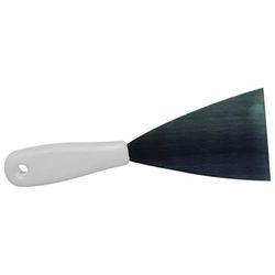 Maya Professional Tools 88082-1 spatel, roestvrij staal, vast met plastic handvat, FBK/levensmiddelhygiëne, 80 mm, wit