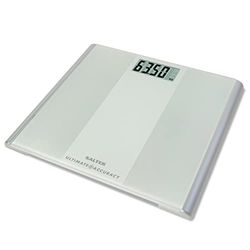 Salter 9009 WH3R Premium Ultimate Accuracy Electronic Scale, 180 kg Maximum Capacity, Measures 50g Increments, Step On for Readings, Carpet Feet, Weighing Scales, White