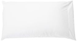 Amazon Basics Federe in microfibra, 50 x 80 cm (confezione da 2), bianco brillante