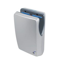 Jofel - Asciugamani ottici ad alte prestazioni (540 Km/h) 1500 W, Asciugamani automatico, veloce, Tipo tenda, serbatoio raccogliere, modello Jet Smart alloggiamento ABS antibatterico, AA24550 Argento