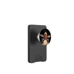 Divertido disfraz de cucaracha de batería para batería y música rock PopSockets PopWallet para MagSafe