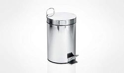 Mar Plast A55100 Poubelle à pédale INOX, 3L, 280 x 270 x 205 mm