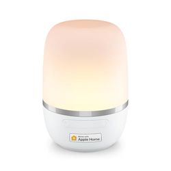 Meross Lampe de chevet LED WiFi fonctionne avec Apple HomeKit, lampe de table d'ambiance à intensité variable pour chambre à coucher, salon, compatible avec Siri, Alexa, Google et Smartthings
