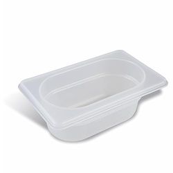 Pujadas P141.5P1 1/4 Gn transport- och förvaringsbehållare, 3,47 L, 265 mm x 162 mm x 150 mm, förpackning med 12