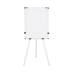 Bi-Office Earth Kyoto Lavagna Portablocco Treppiede, Con Rotolo Di Carta, Superficie Non-Magnetico, Con Bracci Estensibili, 70 x 100 cm, Superficie Cancellabile A Secco, Cornice In Alluminio