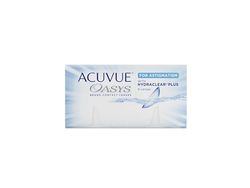 Acuvue OASYS for ASTIGMATISM con tecnologia HYDRACLEAR PLUS - Lenti a contatto quindicinali -protezione UV,+0.50 diottrie, Cilindro -2.75, Asse 90, BC 8.6, DIA 14.50, 6 lenti