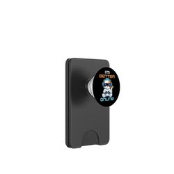 I'm Better Online – Socially Awkward Video Gamer Funny PopSockets PopWallet para MagSafe