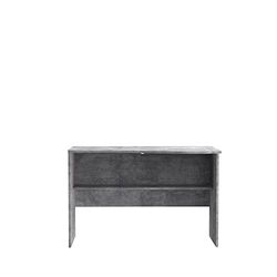 FORTE Emily Bureau, houtstof, betonlook lichtgrijs, 65 x 110 x 72,3 cm