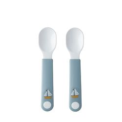 Mepal – Self-Feeding Spoon Mepal Mio – Baby Practice Spoon – Baby Utensil for Independent Eating – Dishwasher Safe & BPA-Free – Set of 2 - Sailors Bay