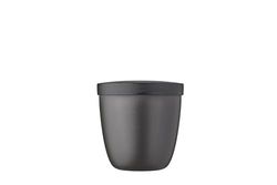 Mepal – Snackpot Ellipse – Food Container for Storing and Transporting Snacks - Suitable for Freezer, Microwave & Dishwasher - 500 ml – Nordic Black