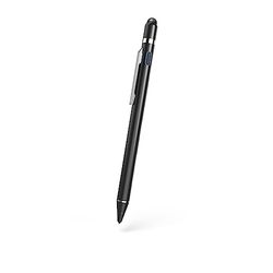 Hama Active Stylus para Tablet (lápiz Capacitivo Ultrafino Recargable para Android/iOS, teléfono y Tablet para Pantallas táctiles capacitivas, Compatible con iPad, con Clip), Color Negro