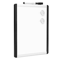 Amazon Basics Whiteboard, uitwisbaar, magnetisch, plastic/aluminium frame, wit, 21,6 x 28 cm