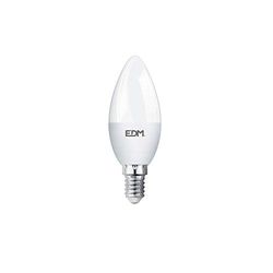 EDM BOMBILLA VELA LED E14 7W 600lm 3200K LUZ CALIDA Ø3,6x10,3cm