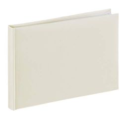 Hama Ksiązkowy album fotograficzny "Fine Art" (na wklejki, białe kartki, 36 stron, maks. 72 zdjęcia 10x15 cm, wymiar albumu 24x17cm) piaskowy