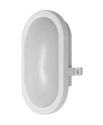 LEDVANCE Wand- en plafondarmatuur: voor muur, LED BULKHEAD / 11 W, 220…240 V, stralingshoek: 120, Koel wit, 4000 K, body materiaal: polycarbonate (pc), IP54