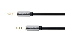 Kabel stereo jack 3,5 stekker 1,5 m Kruger & Matz spiraalkabel