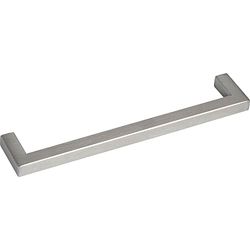 Unbekannt Grimme Euros 8542210160 Cabinet Handle Width 170 mm Kitchen Handle Brushed Stainless Steel Silver Hole Spacing 160 mm