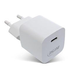 InLine USB-C oplader, 33 W, snellader, Power Delivery 3.0, PPS, voeding/adapter voor iPhone/Pro/Mini, iPad Pro, Pixel, Samsung en meer, wit, 31501C