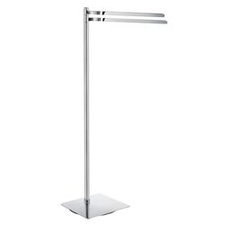 Smedbo FK325 Outline Barre Porte-Serviettes Double Laiton/Cuivre/Zinc Argent 30 x 10 x 87 cm