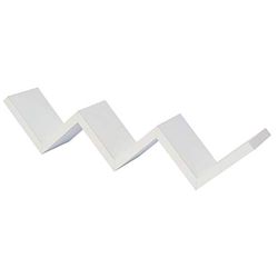 Duraline Shelving Étagère Zigzag, Bois, Blanc, 60 x 15 x 15 cm