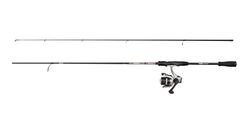 Abu Garcia Max X Spinning Combo met Lijn, Zoetwater Hengel Reel Snoekbaars Baars, Sterk Lichtgewicht Veelzijdig, Zwart Grijs, 2.13m Matig Snelle Hengel, 2000 Maat Reel