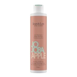 Jean & Len Shampooing de soin Jojoba & Pomme, soigne les cheveux longs et cassants, pour des cheveux plus sains et plus forts, sans parabènes ni silicones, végétalien, 300 ml
