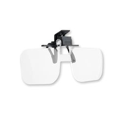 Carson Occhiali con Lenti d'Ingrandimento 1,75x, Grigio, Lenti a Clip Flip-Up, Ingrandimento a Mani Libere (OD-12)