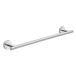 Gedy G-Osaka Towel Holder CM.45, Chrome, Cromall® Components, Stainless Steel and Satin Glass Containers, 10 Year Warranty, Measures 5 x 45 x 7.6 cm and Weight 0.3 kg, R&D Design