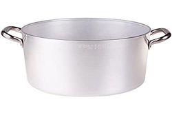 Agnelli ALMA104B20 Cacerola Alta con 2 Asas de Acero, Aluminio Profesional de 3 mm, 20 cm