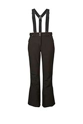 KILLTEC Women's Pantaloni da Sci/Pantaloni Softshell con Protezione Bordi, paraneve e Cinturini Staccabili Thônes Wmn Ski Sftshll PNTS C, Nero, 34, 36414-000