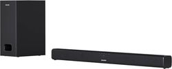 Sharp HT-SBW110 2.1 Slim - Barra de Sonido Cine en casa (Bluetooth, HDMI ARC/CEC, Potencia máxima Total de Salida: 180w, Audio óptico Digital, AUX, 80 cm) Color Negro