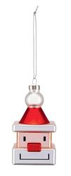 Alessi Jultomtkub, Decorazione natale, glas, flerfärgad, en storlek