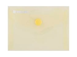 Envelope Wallet DONAU Press Stud PP A7 180 Micron Yellow/Document Archiving/Type-Envelope/Kind-with Press Stud/Index-N.a. / Material-PP/Colour-Yellow/Format- / Thickness (mm)-180