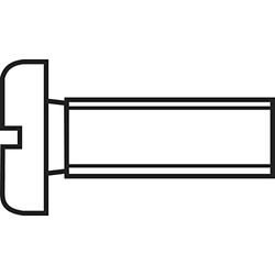 TOOLCRAFT 815870 Cylinderskruvar M5 20 mm Spår DIN 84 Plast, Polyamid 10 st