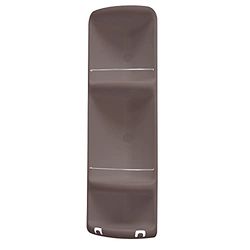 Gedy G-Caesar R&S Hoekplanken, doucheplanken, 3 niveaus, kleur taupe, afmetingen 71 x 22,6 x 16 cm en 0,72 kg, gemaakt van hars en roestvrij staal, design