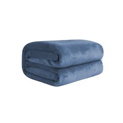 Komfortec Extra Warm Cuddly Blanket, Fluffy, Blanket, Fleece Blanket, Oeko-Tex Certified, Super Soft, 150 x 200 cm, 450 g/m², Blue
