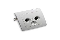 Base d'antenne - Base encastrable pour TV et Radio, idéale pour Installation en intérieur, Montage Facile et connexions sécurisées